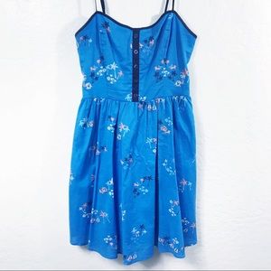 Lauren Conrad Beach Print Cotton Dress